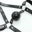 Masca Head Harness + Ball Gag [ Calus cu Bila ]#