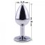 Plug Anal Metal RelaXxxx Silver Pink Medium - detaliu design