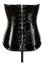 Set Corset si Bikini Latex - Negru - detaliu ambalaj