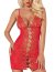 Set Neglijeu Rosu Obsessive Bride, 2 piese, S/M# - detaliu design