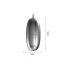 Ou Vibrator Lybaile »Vibra Egg« 5,6 cm - Argintiu