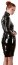 Rochie Latex Look  Black Level - Negru