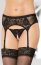 Set Softline Portjartiera cu Bikini - Negri - vedere frontala