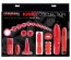 Set Deluxe Pipedream Extreme »Kinki Collection« 9 piese - Rosu - vedere frontala