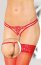 Bikini cu Broderie G-String Softline - Rosu