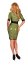 Rochie Military Datex Guilty Pleasure - Verde - detaliu design