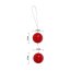 Bile Vaginale Kegel Seven Creations "Twins Balls" 20 cm - Rosu - detaliu design