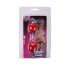 Bile Vaginale Kegel Seven Creations "Twins Balls" 20 cm - Rosu - vedere laterala