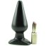 Butt Plug Smoth Negru XXL Doc Johnson - vedere laterala