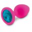 Plug Anal RelaXxxx Silicone Diamont Plug Pink Medium - vedere frontala