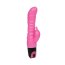 Vibrator Iepuras cu dubla stimulare, roz - culoare si material