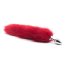 Butt Plug Anal Toyz4Lovers "Fox Tail" 7 cm - Rosu - culoare si material