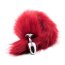 Butt Plug Anal Toyz4Lovers "Fox Tail" 7 cm - Rosu - detaliu design