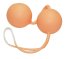 Bile Vaginale Nature Skin "Love Balls" 24 cm - Natural - detaliu design