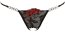 Chiloti Rose String Cottelli Collection - Negru - vedere laterala