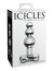 Dop Anal Sticla Icicles No 47 Transparent vedere laterala becuri gradate Pipedream