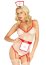 Costum Leg Avenue, Nurse Roleplay, Alb, S-L# - culoare si material