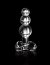 Icicles No 47 dop anal sticla transparent becuri gradate detaliu design stimulare