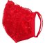 Masca de Protectie din Dantela Cottelli Collection - Rosu