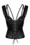 Corset Noir Handmade cu dantela neagra#