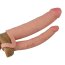 Prelungitor Penis Dublu Lovetoy »Double Pleasure Stimulation« 20 cm - Natural