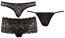 Set 3 Bikini femei, Cottelli. Negri, Dantela# - culoare si material