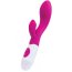 Vibrator Rabbit, Q-Toys, Roz, 10 viteze, 2 Motoare - vedere frontala