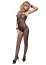 Catsuit Plasa Elastic cu Decupaj Leg Avenue - Negru