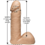 Strapon Doc Johnson »On Vac U Lock« 17,3 cm - Natural