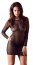 Rochie scurta, neagra si transparenta, Morgan# - vedere frontala