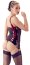 Corset Body Latex - Negru - dimensiuni complete