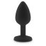 Plug Anal RelaXxxx Silicone Diamont Plug Black-Pink Small - culoare si material