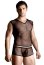 Set Tricou si Boxeri Plasa - Negru - vedere frontala