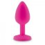 Plug Anal RelaXxxx Silicone Diamont Plug Pink-Pink Small - culoare si material