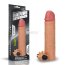 Prelungitor Penis cu Vibratii Lovetoy »Vibrating Silicone Extender« 19 cm - Natural