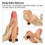 Prelungitor Penis cu Vibratii Lovetoy »Vibrating Silicone Extender« 19 cm - Natural