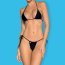 Costum de baie Bella Vista, Obsessive, Negru, S/L# - vedere spate