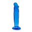 Dildo Blush "Blue Clear" 16,51 cm - Albastru - dimensiuni complete