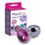 Plug Anal Metal RelaXxxx Silver Pink Small - vedere frontala