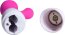 Vibrator Rabbit Silicon Area, Q-Toys, Roz, 10 viteze, 2 Motoare - dimensiuni complete