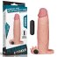 Prelungitor Penis Pleasure X-Tender 20 cm , cu vibrator [ + 7,62 cm ] - vedere frontala