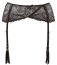 Portjartier Broderie Neagra Cottelli Collection - Negru