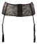 Portjartier Broderie Neagra Cottelli Collection - Negru