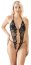 Body Dantela Floral Cottelli Collection - Negru - detaliu design