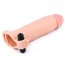 Prelungitor Penis Pleasure X-Tender 20 cm , cu vibrator [ + 7,62 cm ] - dimensiuni complete