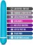 Vibrator Turquoise, Rose Luxuriate Blue, Blush - vedere laterala