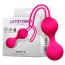 Bile Vaginale Kegel LateToBed "Dumbell Kegel Balls" 15,5 cm - Roz - vedere frontala