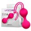 Ou cu Vibratii, silicon, roz, Fitty 3, Dumbell Kegel Balls, 62 Gr. - vedere frontala