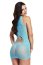 Rochie Lapdance Josephine, Leopard Turquoise, S-L# - detaliu design