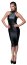 Rochie Neagra Leather Wetlook Noir Handmade - Negru